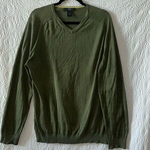 H&H Silk Cotton Blend V-Neck Long Sleeve Sweater